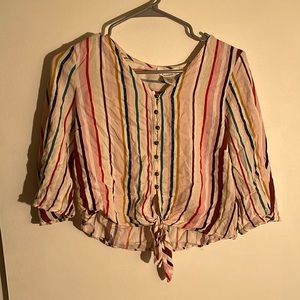 Striped crop top